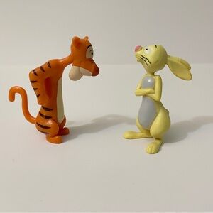 Disney Winnie the Pooh Tigger & Rabbit Mini PVC Figure Toy Lot